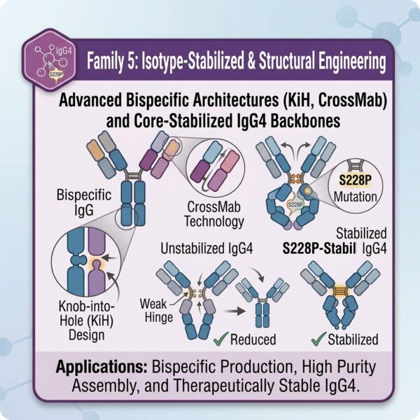 Fc engineering vector: Isotype-Stabilized & Structural Engineering Family